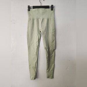 SET Active Sculptflex Seamless Ribbed Leggings Grren M/L